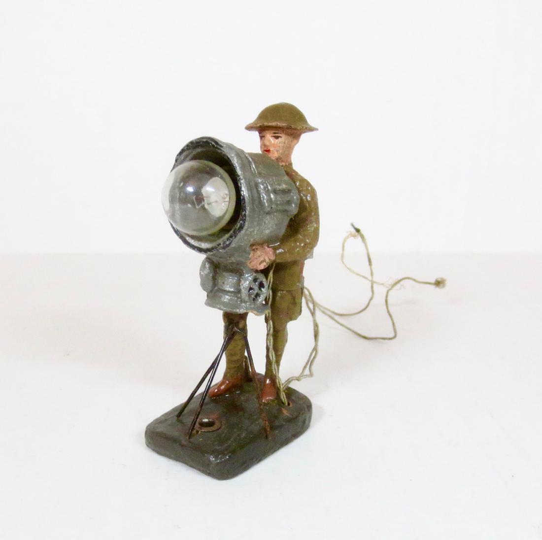 Elastolin Rare Infantry Figure with Searchlight (1 of 1)