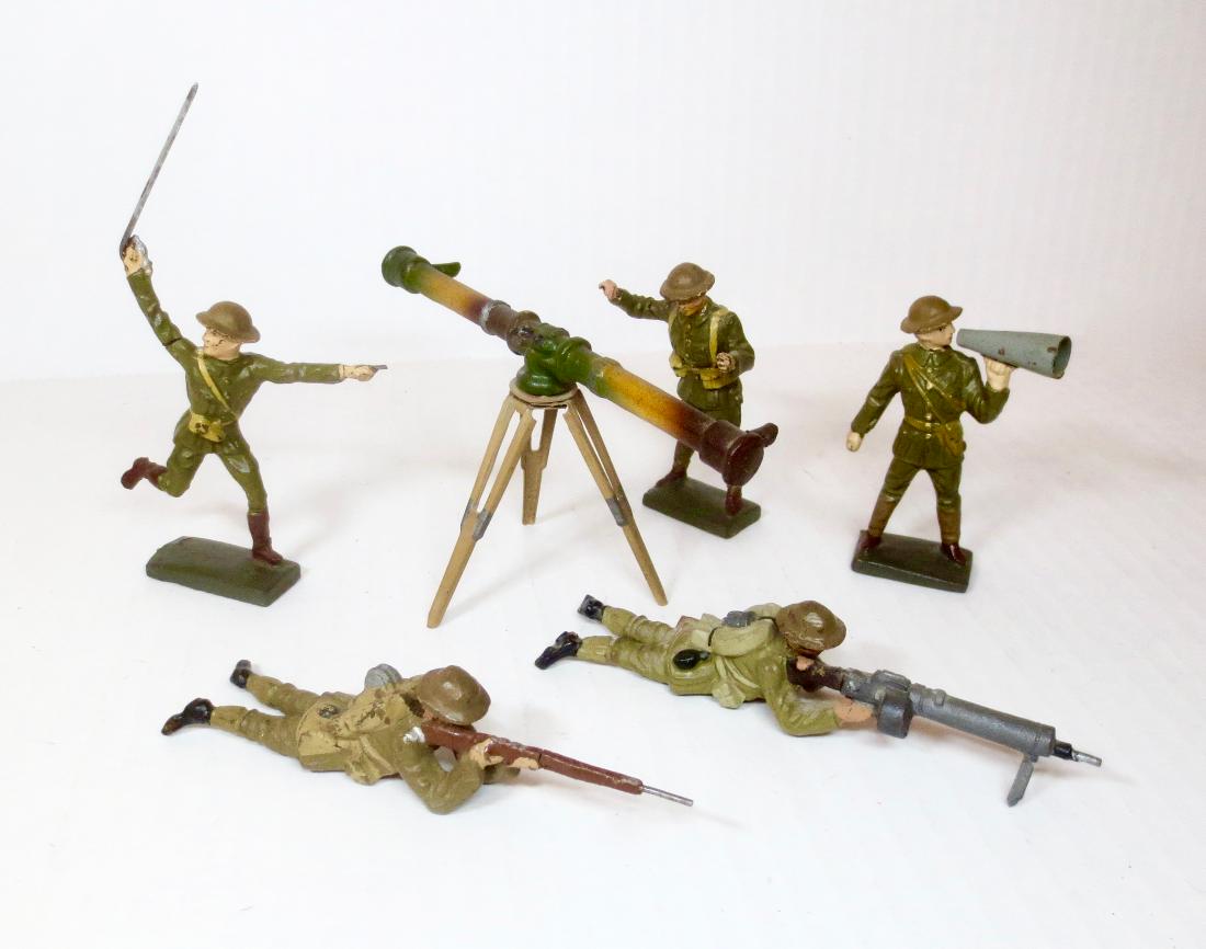 Lineol Khaki Troops with Rare Height Finder (1 of 1)
