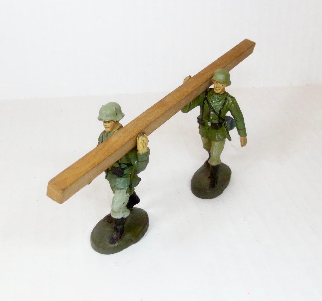 Elastolin German Infantry Carrying Lumber (1 of 1)
