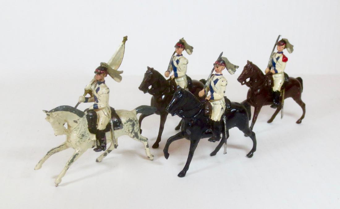 Britains Unusual Mounted Cavalry in White (1 of 1)