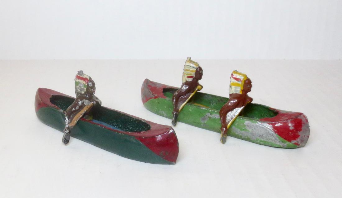 French Maker North American Indians in Canoes (1 of 1)