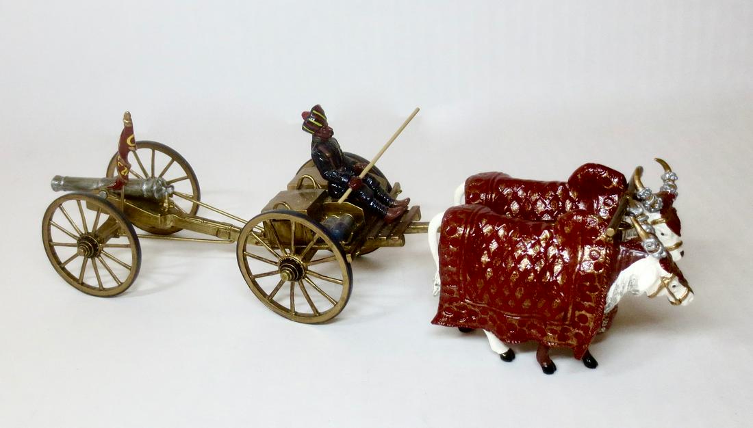 Britains #00141 Gaekwar of Baroda's Silver Gun: From the Delhi Durbar Range. 5 pieces. Excellent condition. Unboxed.