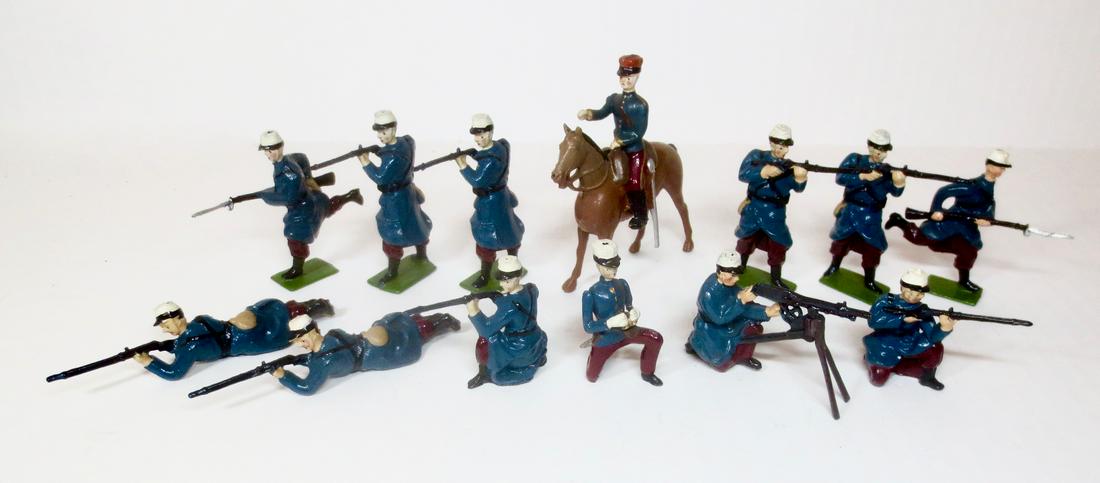 Britains #9366 French Foreign Legion: French Foreign Legion Display set. Post war. 13 pieces. Excellent condition. Unboxed.