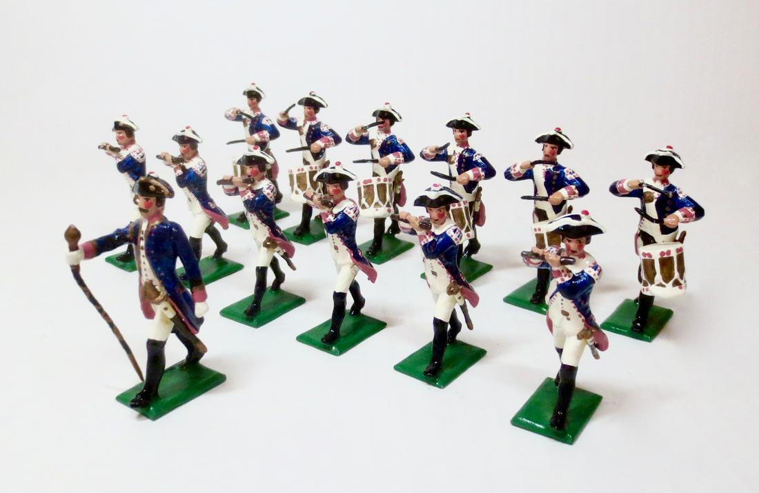 Unidentified Maker Regimental Band of 1745: Regimental Fife and Drum Band of 1745. 13 pieces. Excellent condition (one missing sword). Unboxed.
