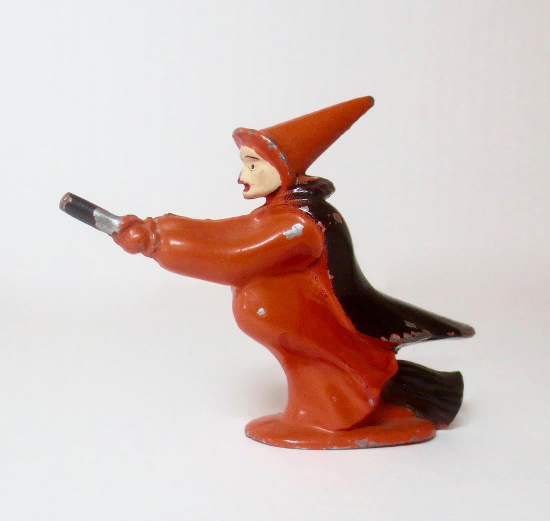 Tommy Toys RARE Witch on Flying Broom: RARE Witch on Flying Broom, just in time for Halloween. Circa 1936 - 1939. 1 piece. Excellent condition.