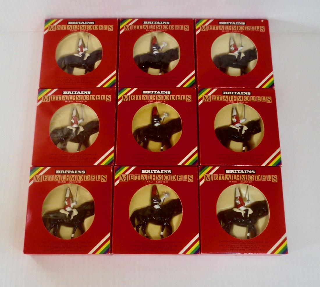 Britains Metal Models Assortment: Metal Models Lifeguards, and Blues and Royals Assortment. 9 pieces. Excellent condition Boxes good.