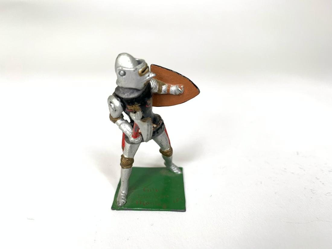 Courtenay #9 Gilles Lord of Montague: Post War. With moveable visor. Signed on base 'Made in England by R. Courtenay.' 1 Piece. Condition Excellent.