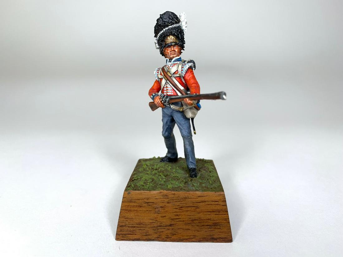 JC Fowler 21st Fusilier 1815: Signed on Base. Circa 1968. 1 Piece. Condition Excellent.