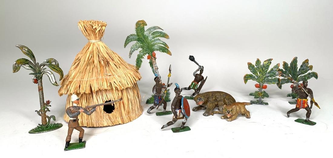 Heyde Lion Hunt with Native Hut (1 of 1)