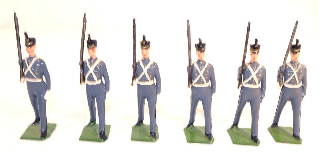 Britains West Point Cadets Winter Dress: 6 figures, Very Good condition
