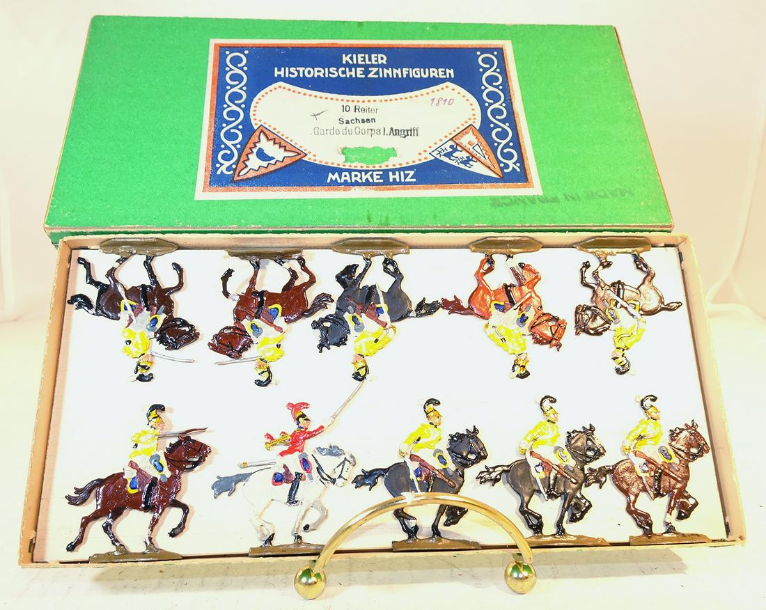 Kieler Flats Cavalry: "Sachsen", "Garde de Corps le Angriff" 1810, 30mm; 10 figures, Excellent in Good box