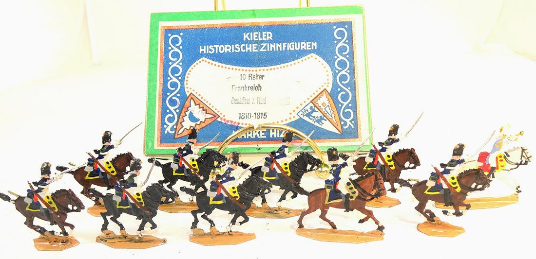 Kieler Flats Cavalry Frankreich: "Grenadiere Z. Plerd I. Angriff", 1810-1815, 30mm; 10 pieces, Excellent condition in Very Good box