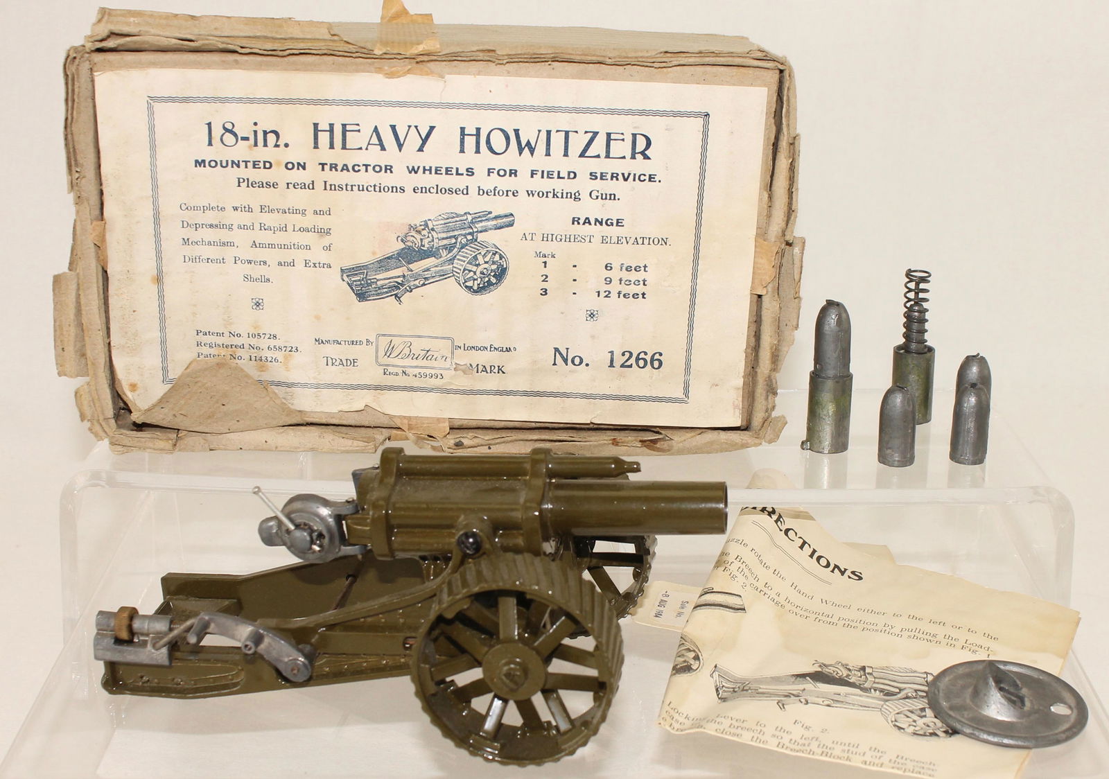 Britains Set #1266 18 inch Heavy Howitzer (1 of 1)