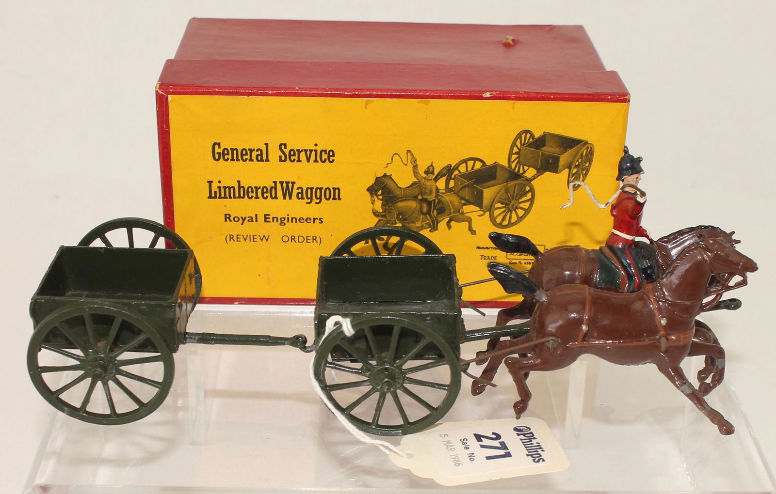 Britains Set #1330 Royal Engineers Limber Wagon (1 of 3)