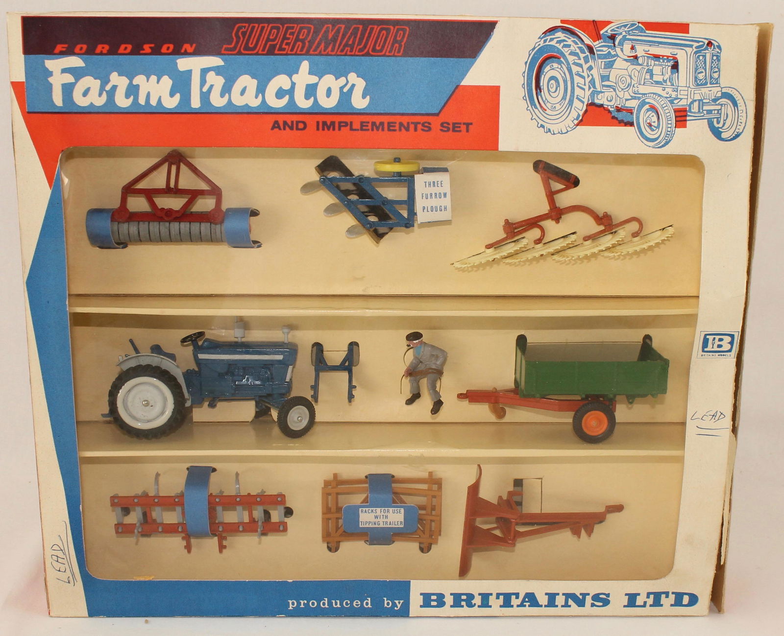 Britains Set #9597 Farm Tractor and Implements (1 of 2)