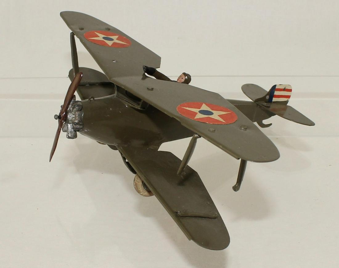 Britains Set #1525 US Biplane with Pilot (1 of 6)