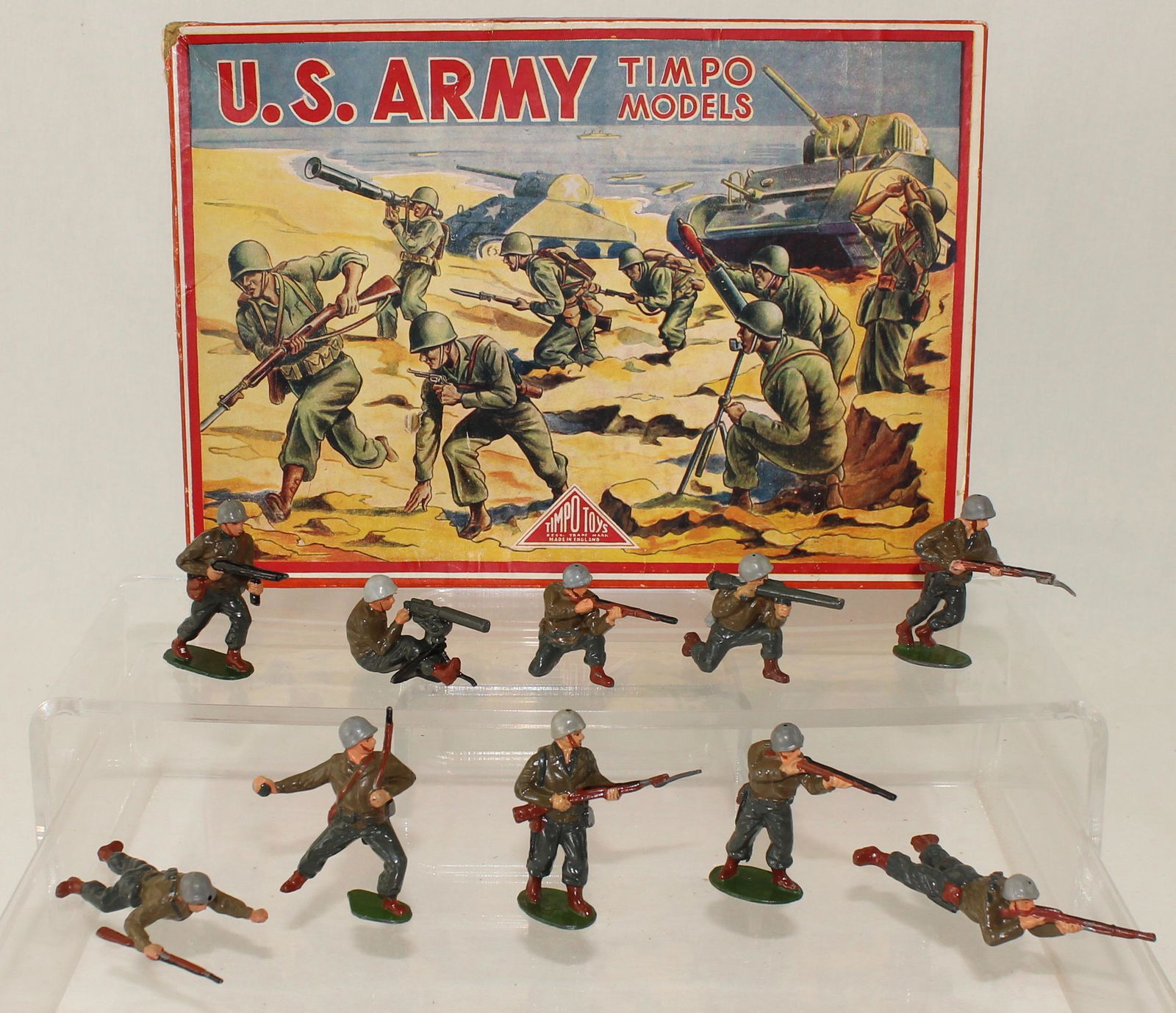 Timpo Set #931 US Army GIs (1 of 3)