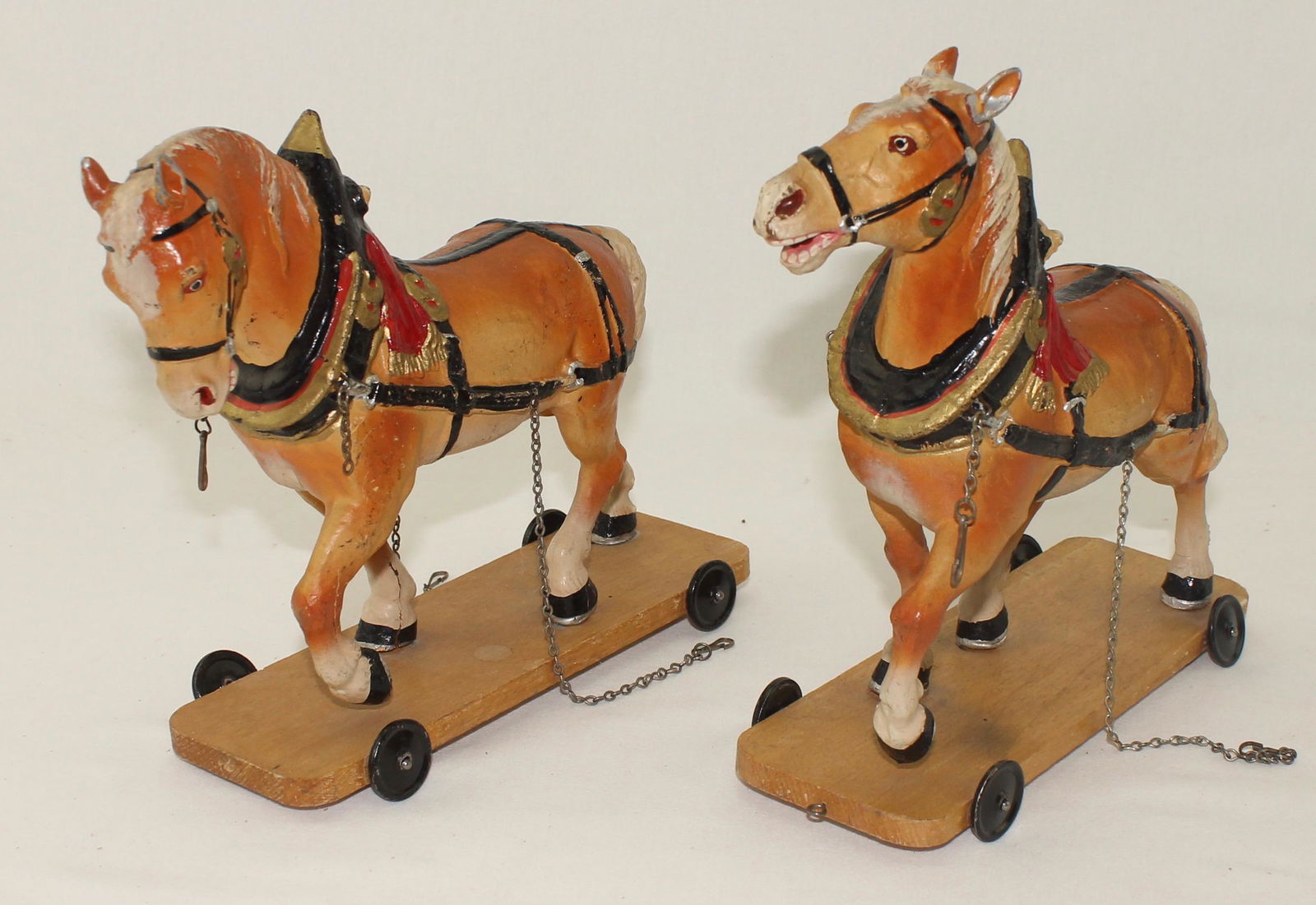 Elastolin Set #1802/2 Pair of Draft Horses (1 of 4)