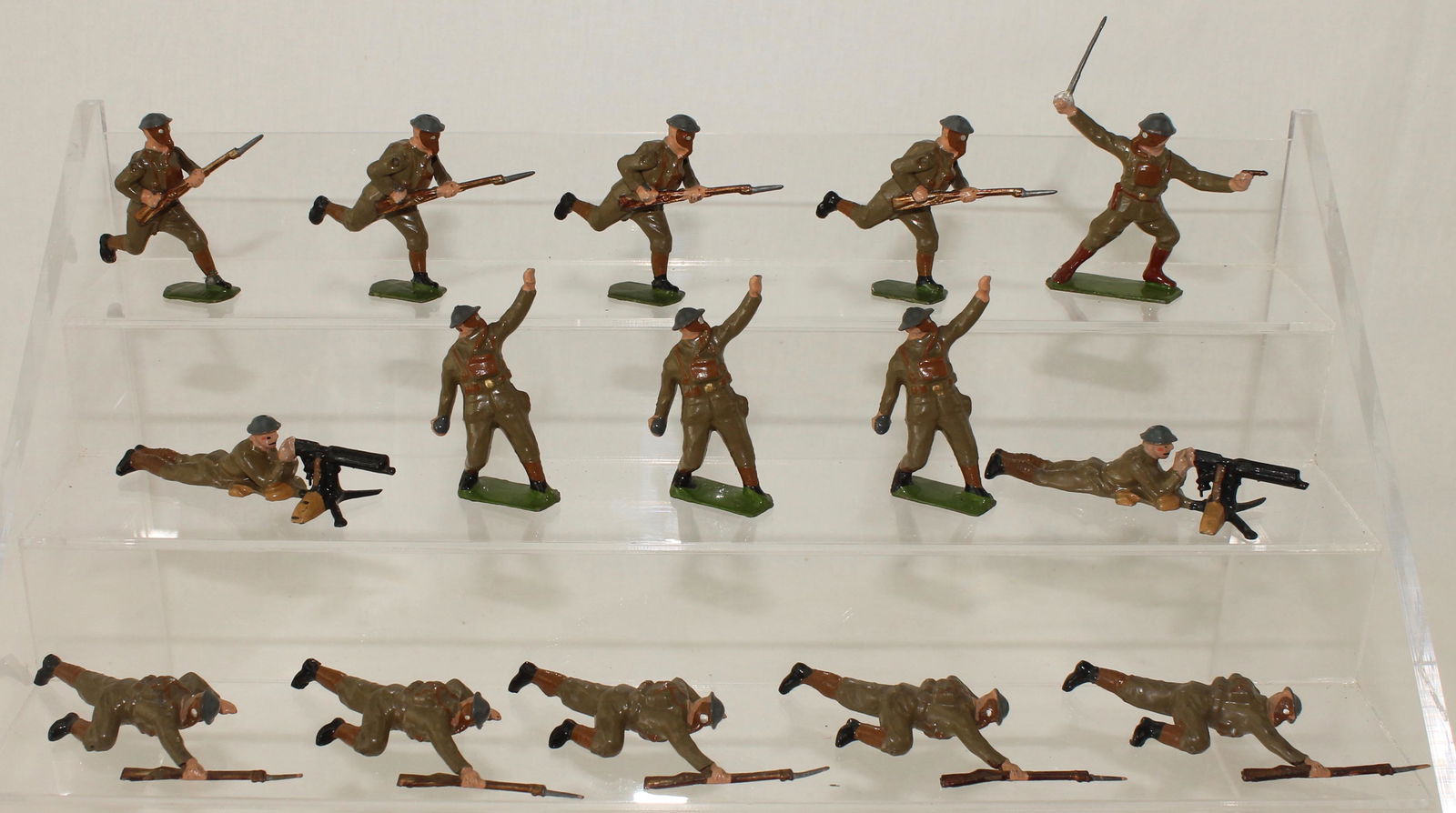 Britains Lot British Infantry with Gas Masks (1 of 1)