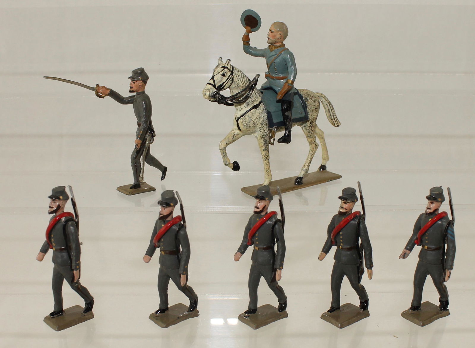 Mignot Lot ACW Confederate Infantry Marching (1 of 3)