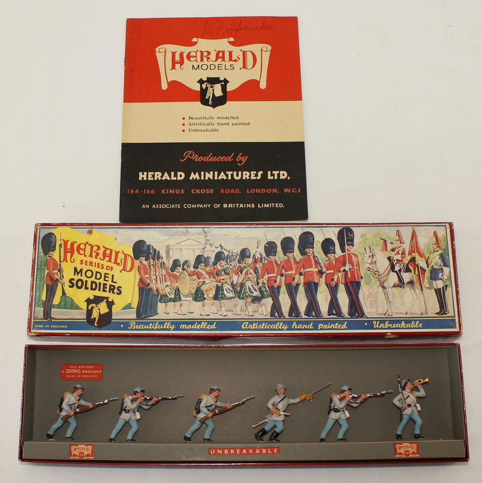 Britains Herald Lot ACW Confederates and Catalog (1 of 3)