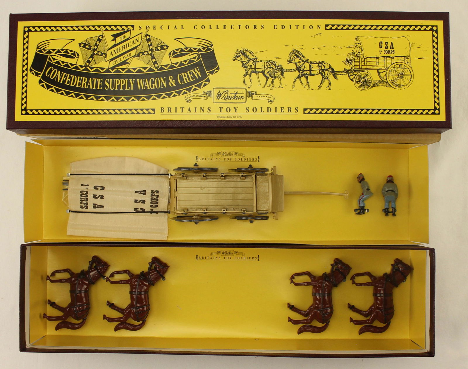 Britains ACW Confederate Supply Wagon and Crew (1 of 1)
