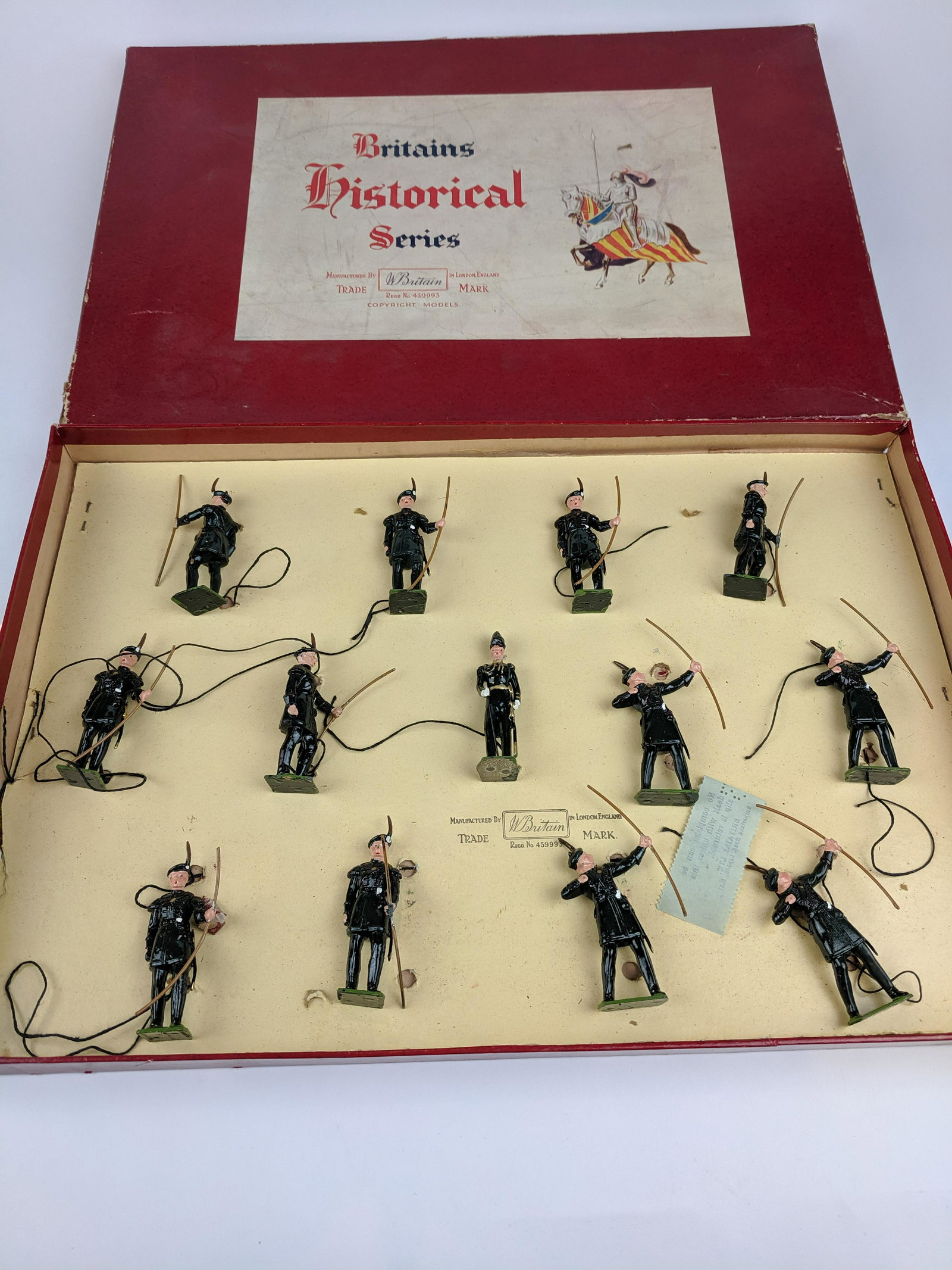 Britains #2079 Royal Company Of Archers: 13 Pieces Post War Condition Excellent Box Good