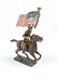 Warren Lines Mounted Trooper W/American Flag