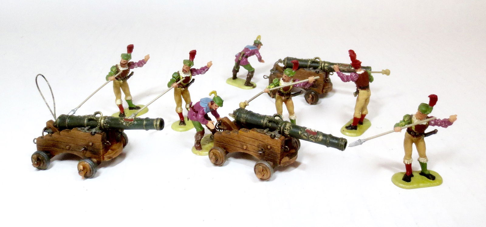 Elastolin Plastic 40mm Landscknects W/Cannons (1 of 1)