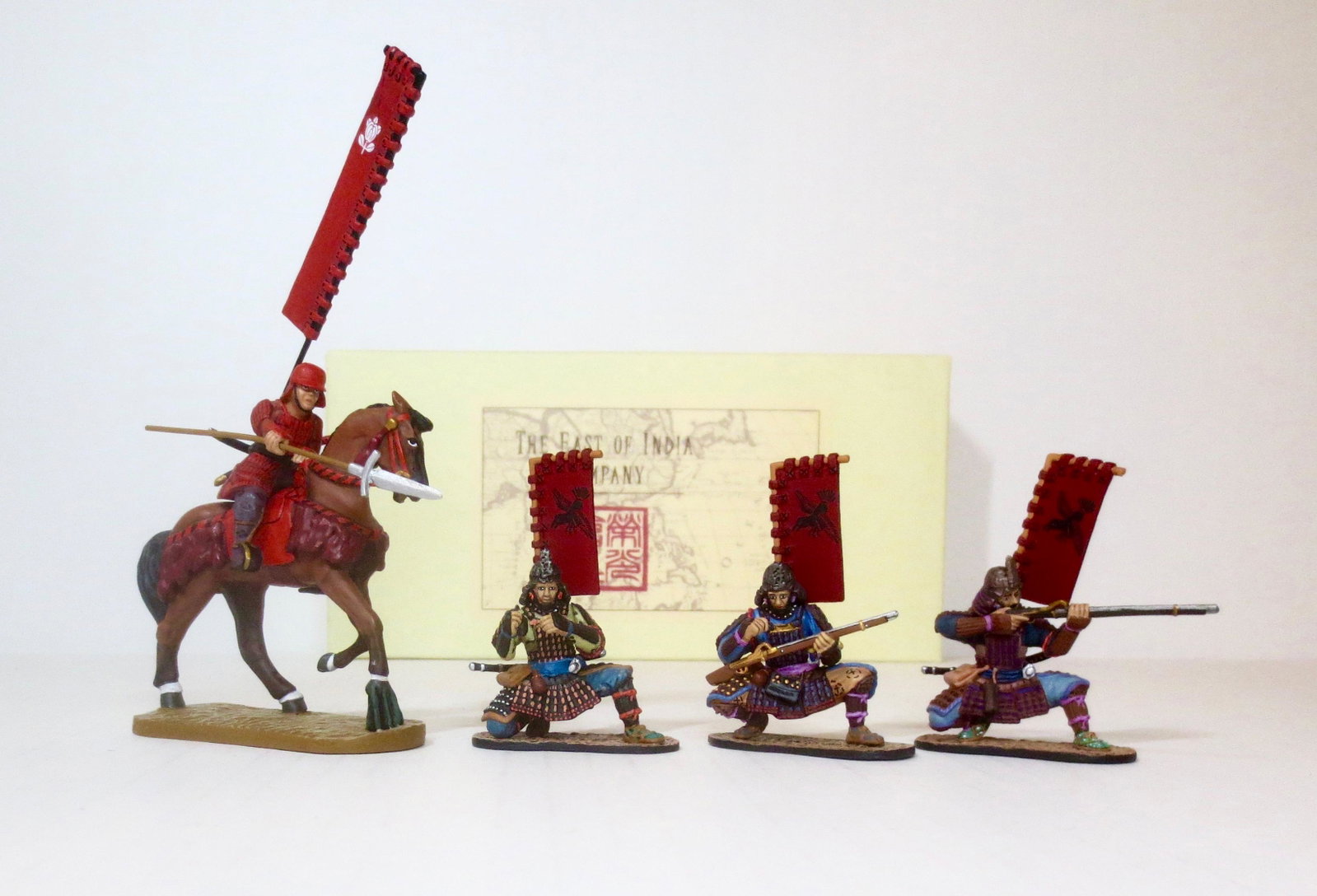 East of India #SCC509 & #SCS07: 4 pieces. Near mint condition. Boxes excellent.