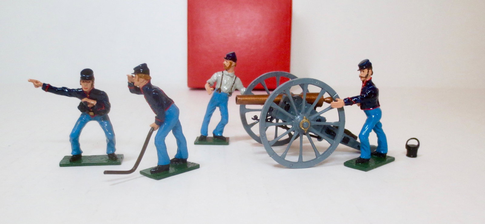 Fusilier #ACW1 Civil War Union Gun and Crew: 5 pieces. Near mint condition. Box excellent.