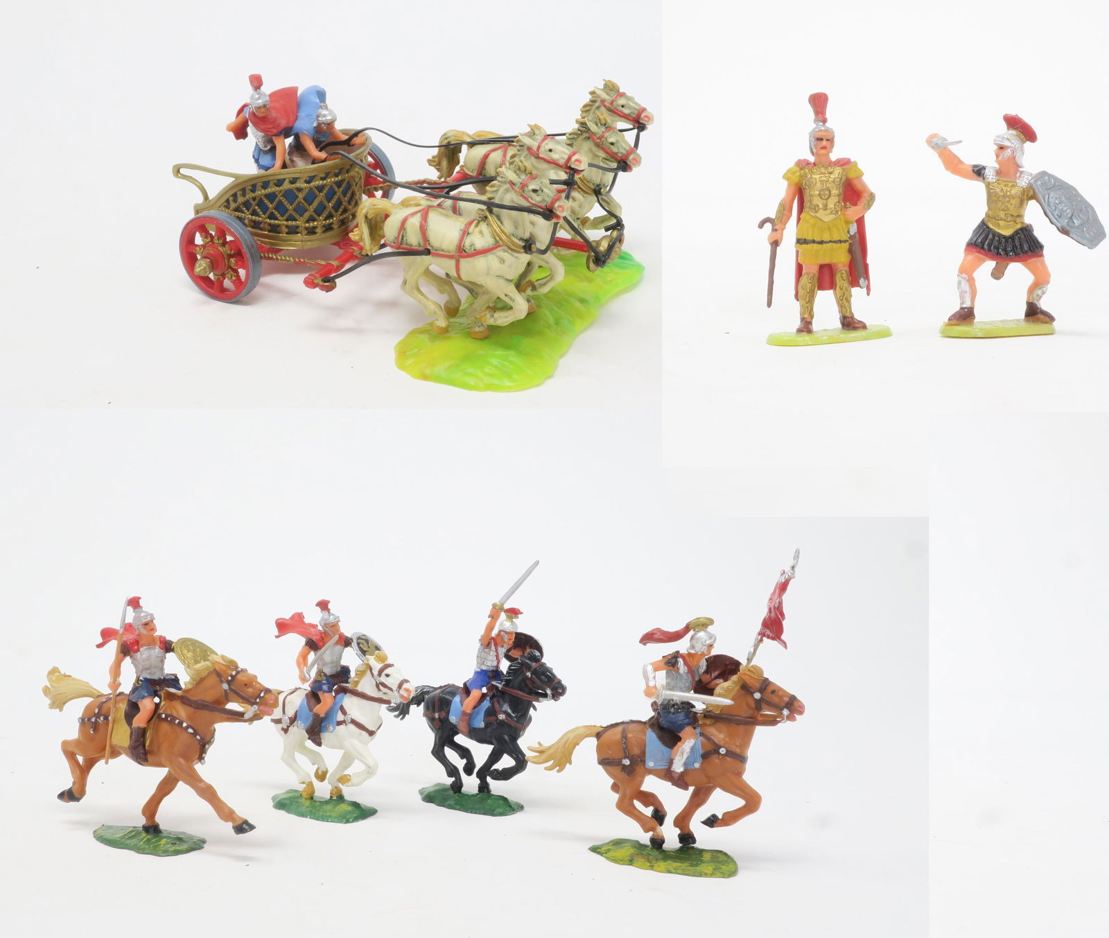 Elastolin Plastic Romans with chariot (1 of 1)