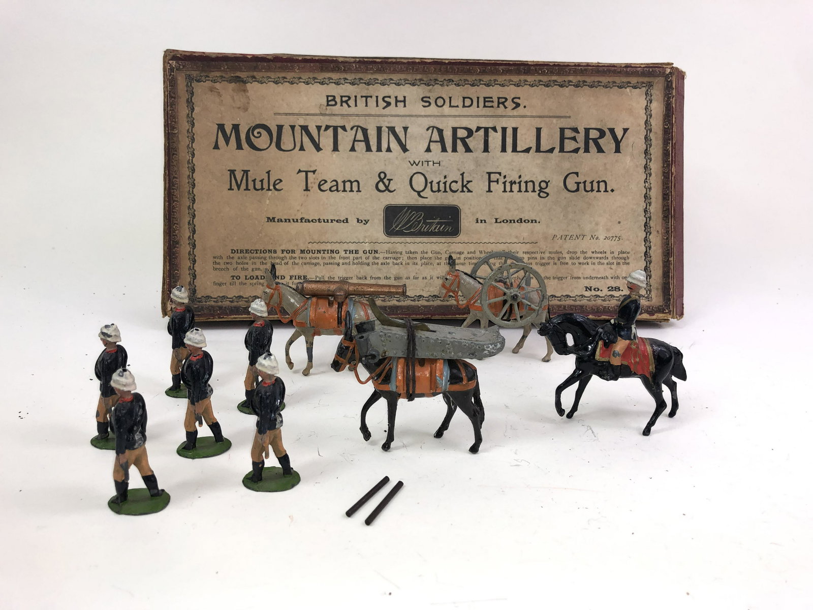 Britains British Mountain Artillery Set #28 (1 of 1)