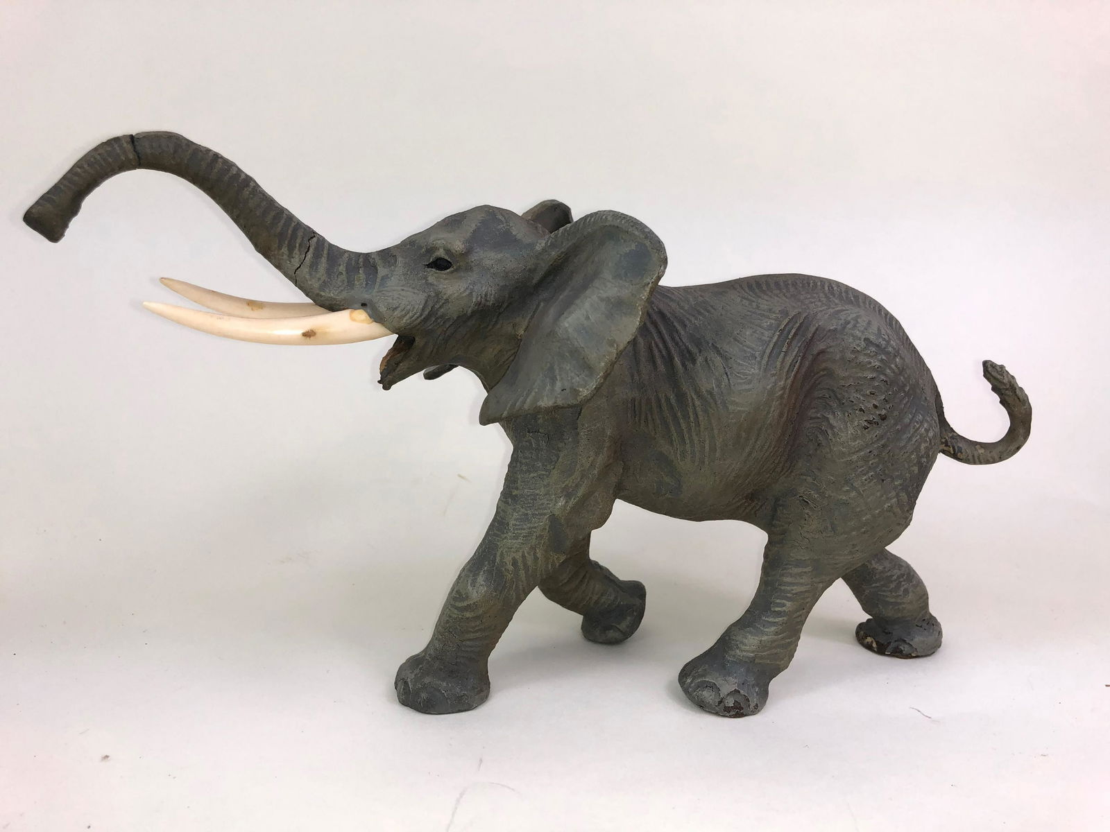 Large Composition Charging Bull Elephant (1 of 1)