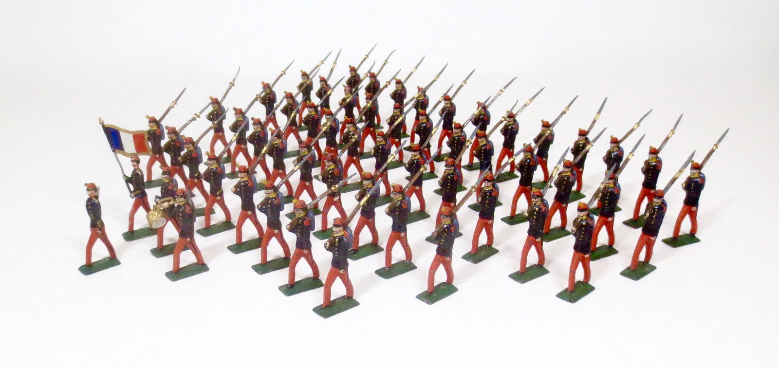 Mignot Demi Ronde French Infantry on Parade (1 of 1)