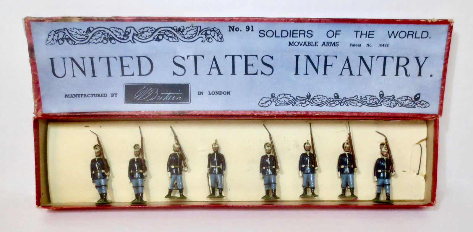 Britains #91 VERY RARE United States Infantry (1 of 1)