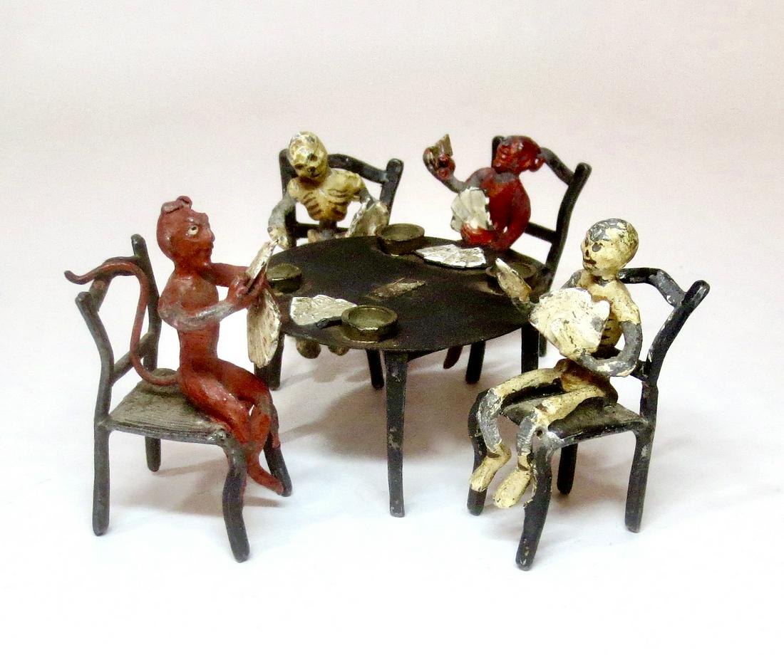 Heyde VERY RARE Devils & Skeletons Playing Cards (1 of 1)