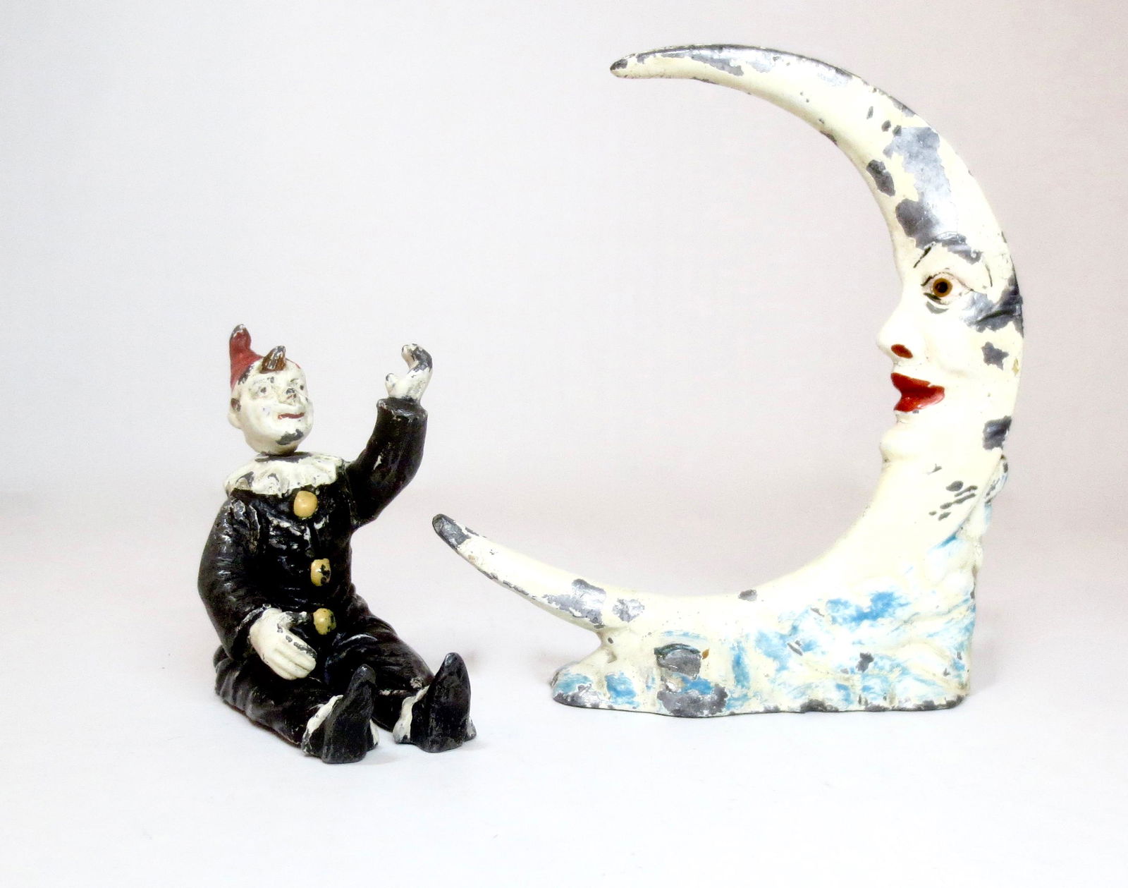 Heyde RARE Pierrot Clown Nodder with Moon (1 of 1)