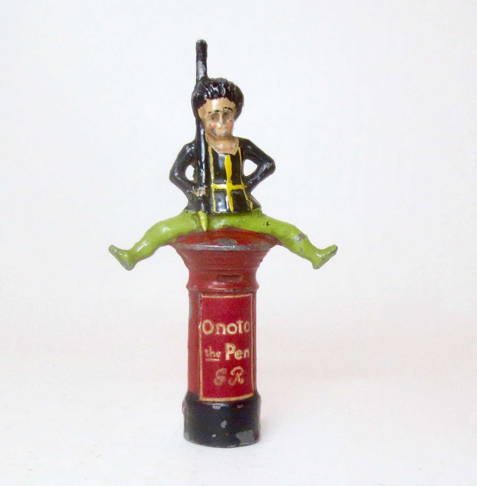 Pixyland RARE Onoto Pen Advertising Figure: Created as an advertising item to promote Onoto's self-filling pen. Pre war. Excellent condition.