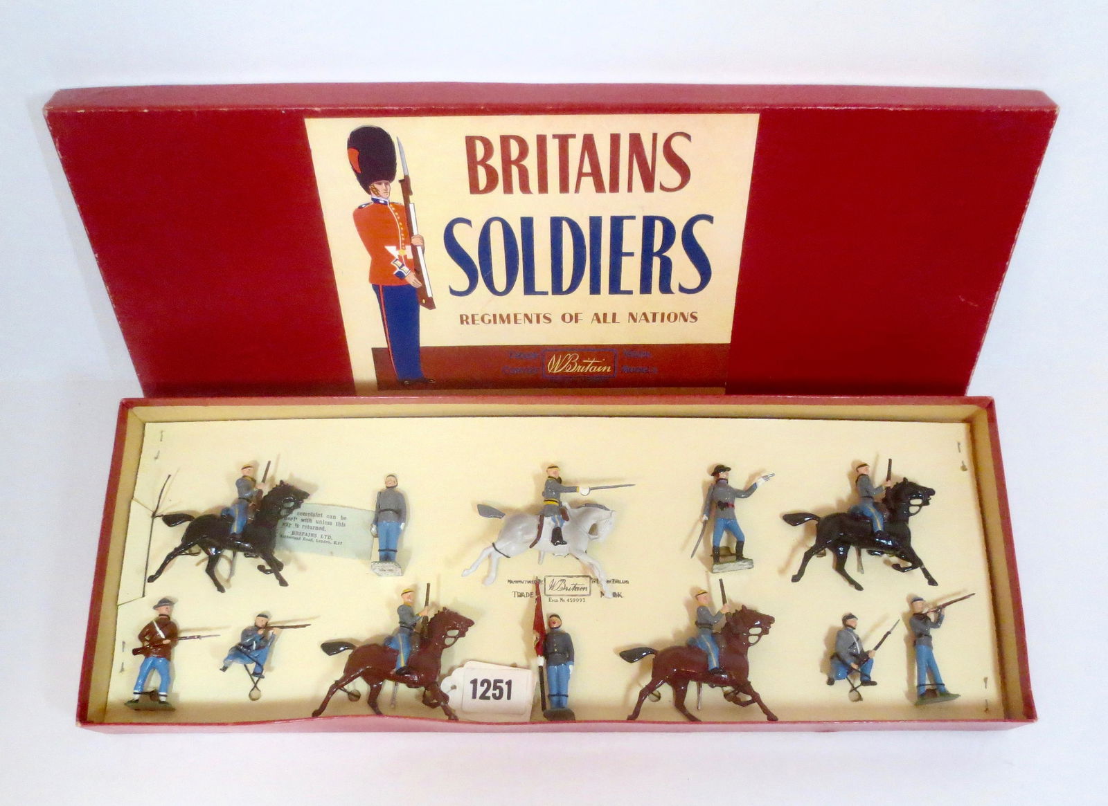 Britains #2068 Confederate Army Display (1 of 1)