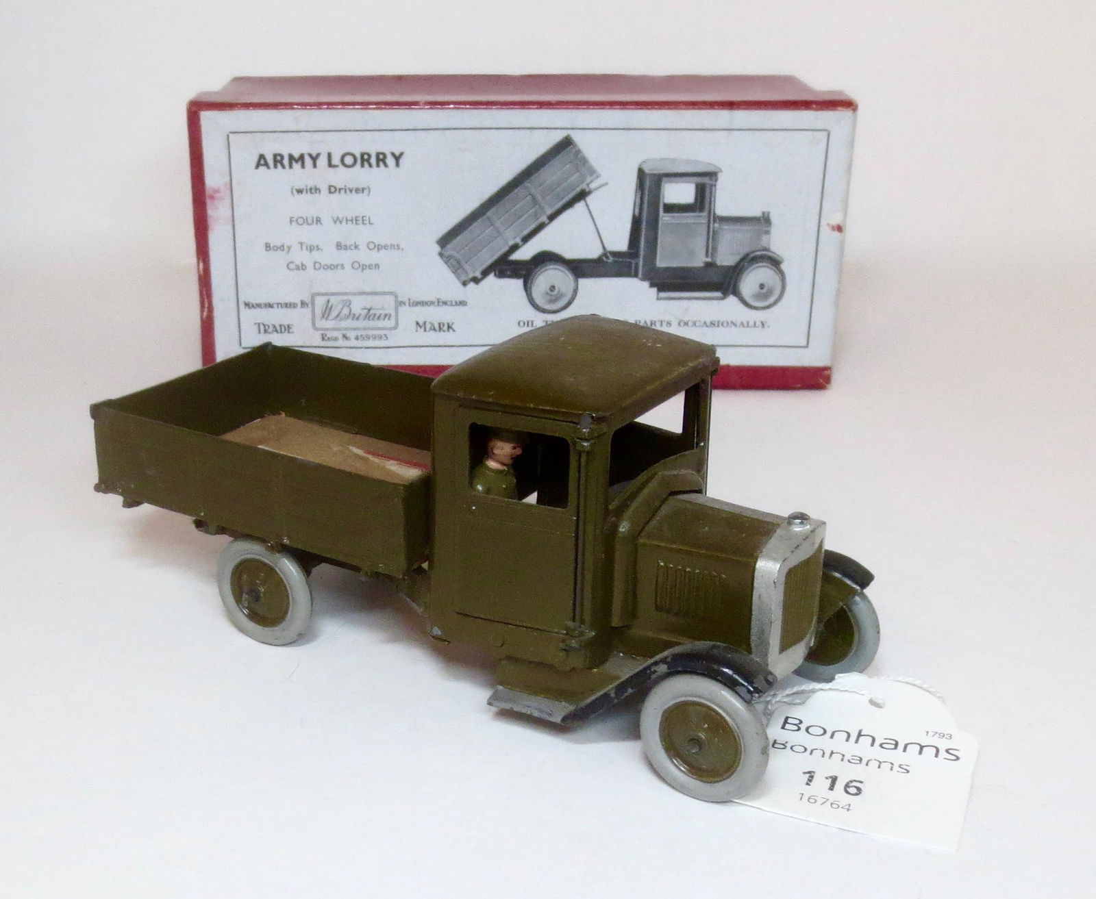 Britains #1334 Army Lorry with Driver (1 of 1)