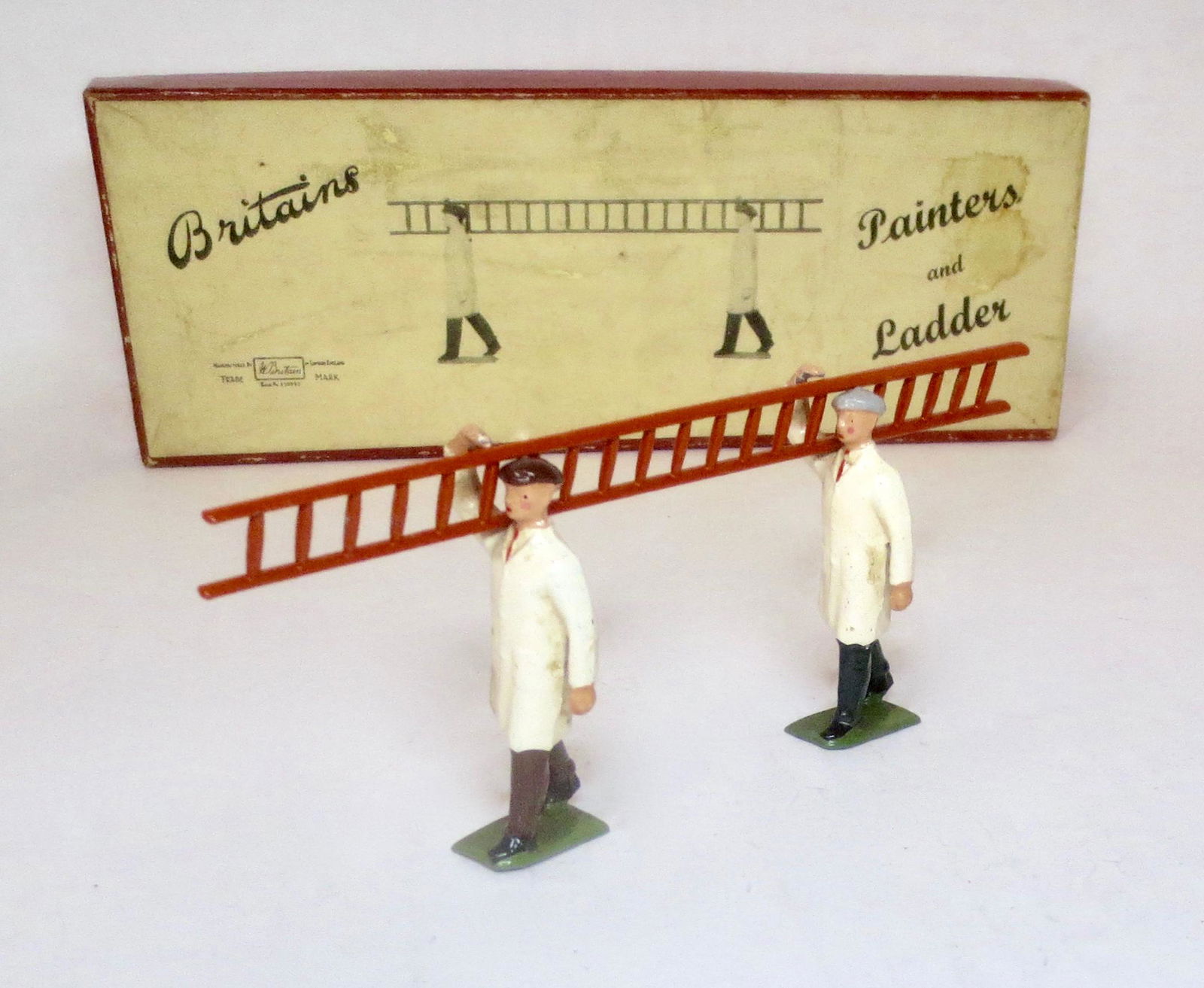 Britains RARE #1495 Painters and Ladder (1 of 1)