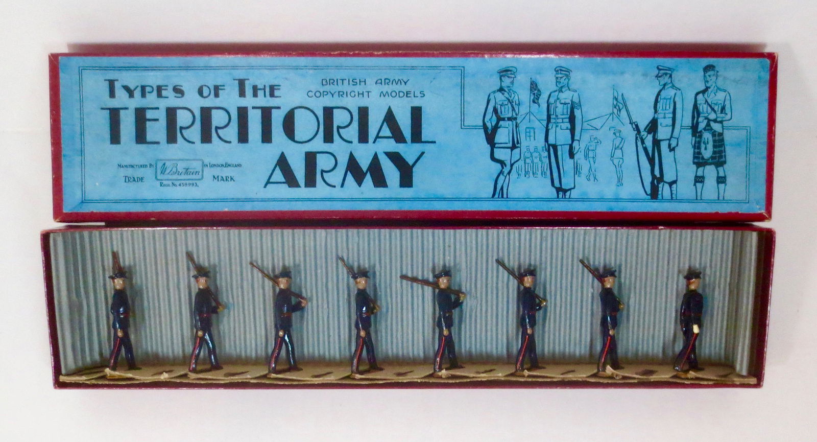 Britains Set #1537 RARE Territorials Marching (1 of 1)