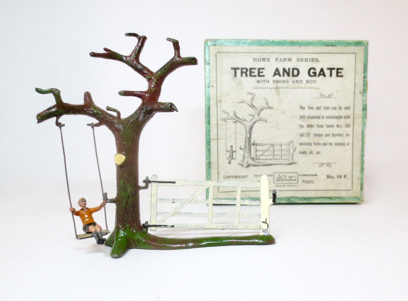 Britains #19F Boy on Tree Swing with Gate (1 of 1)