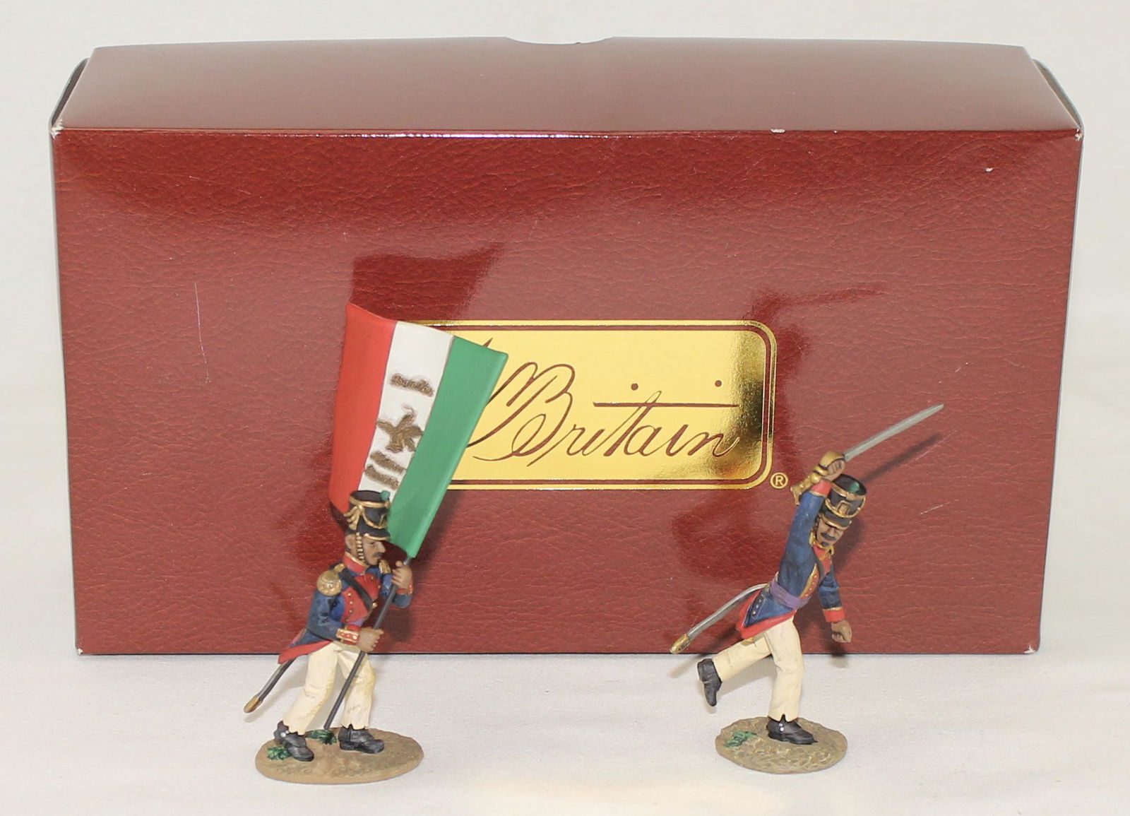 Britains Matamoros Battalion Officer and Colors (1 of 1)