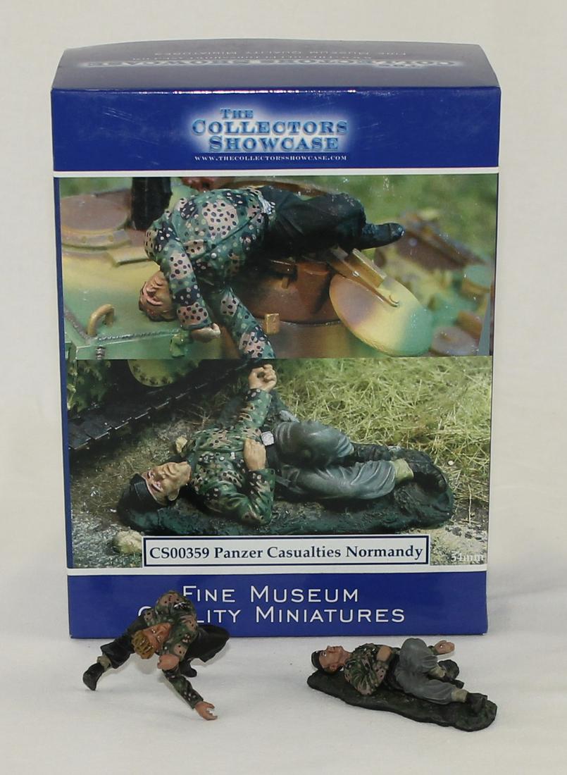 Collector's Showcase Panzer Casualties: Normandy D-Day. Panzer Casualties in Summer Camouflage. Set #CS00359. 2 Pieces. Condition Mint. Box Excellent.