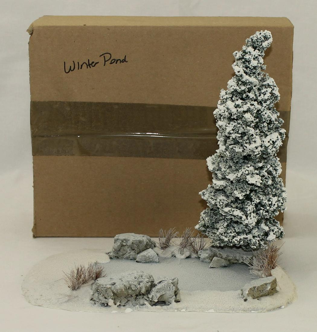 Marlborough Winter Pond with Tree (1 of 2)