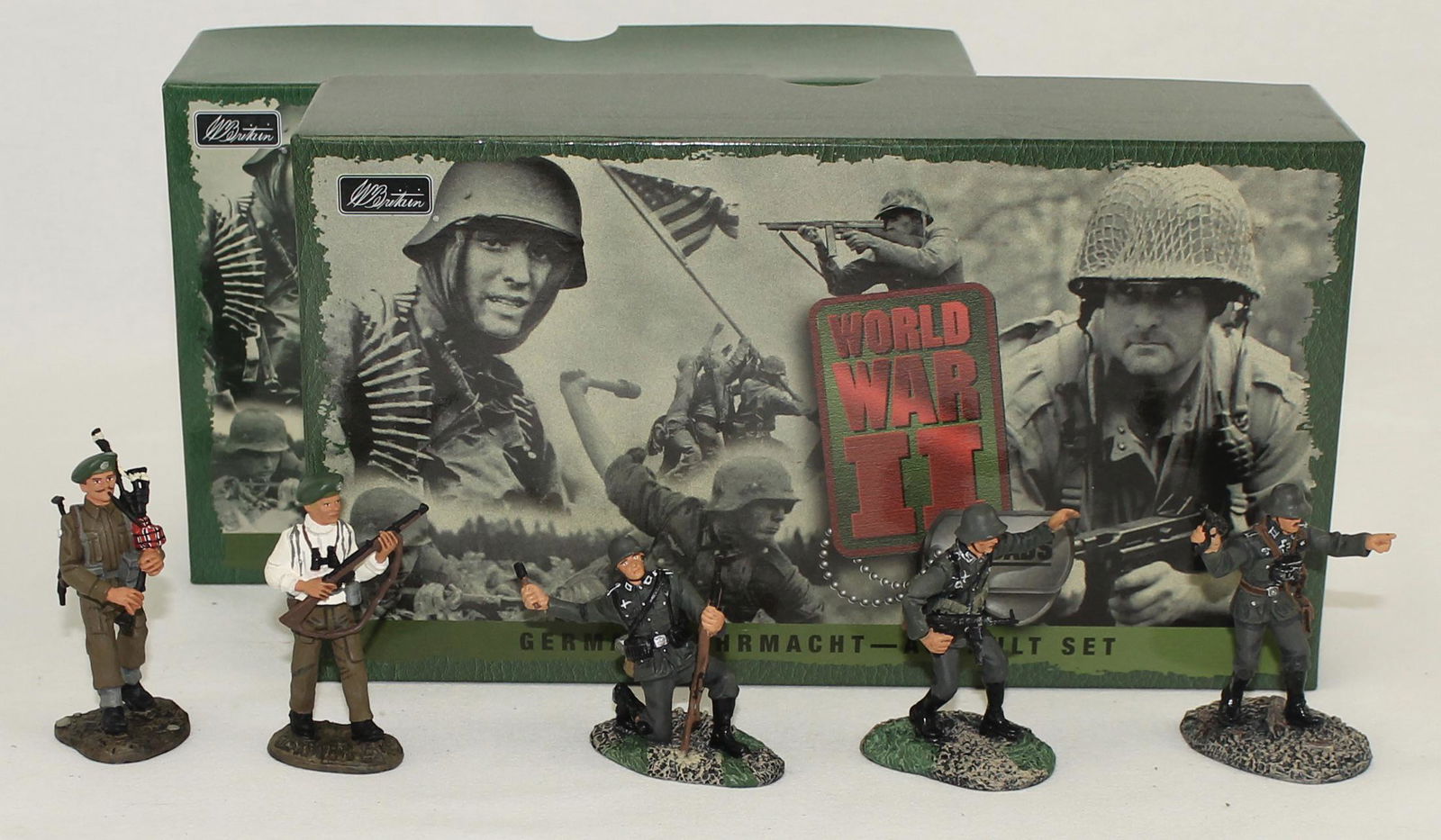 Britains Lot Scottish Bagpipe Wehrmacht Assault (1 of 1)