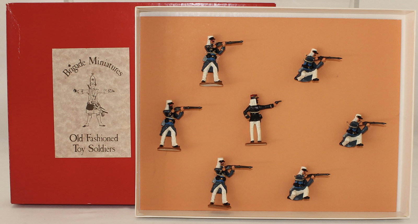 Brigade Miniatures French Foreign Legion Morocco: French Foreign Legion Morocco. (1910). Set 3BNA-1. 7 Pieces. Condition Excellent. Box Very Good.