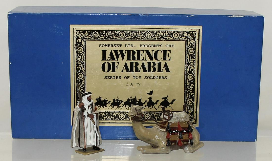 Somerset LTD Arab with Resting Camel: Lawrence of Arabia Series. Arab with Resting Camel. Set #LA6. 2 Pieces. Condition Very Good to Excellent. Box Very Good.